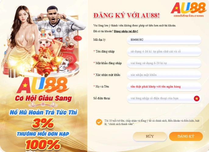 Các Bước Đăng Ký Tài Khoản MM88